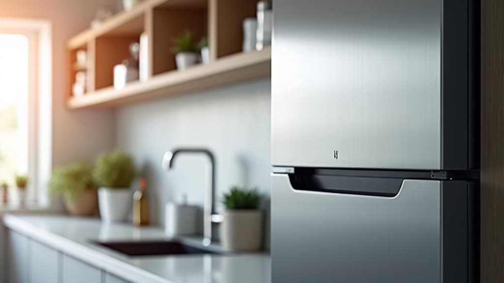Refrigerator in a modern kitchen