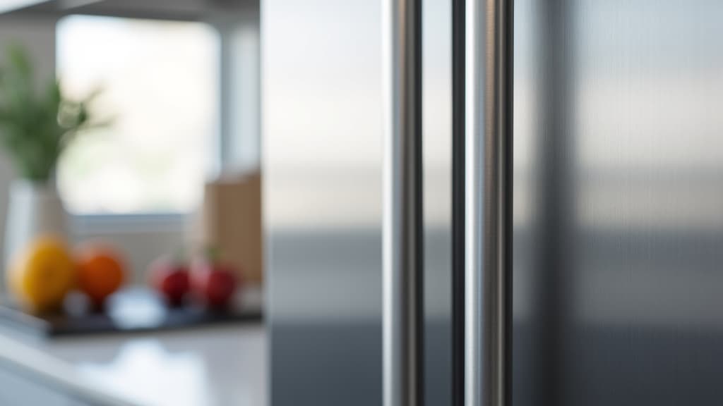 Roseville appliance repair technician performing diagnostic on a high-end refrigerator