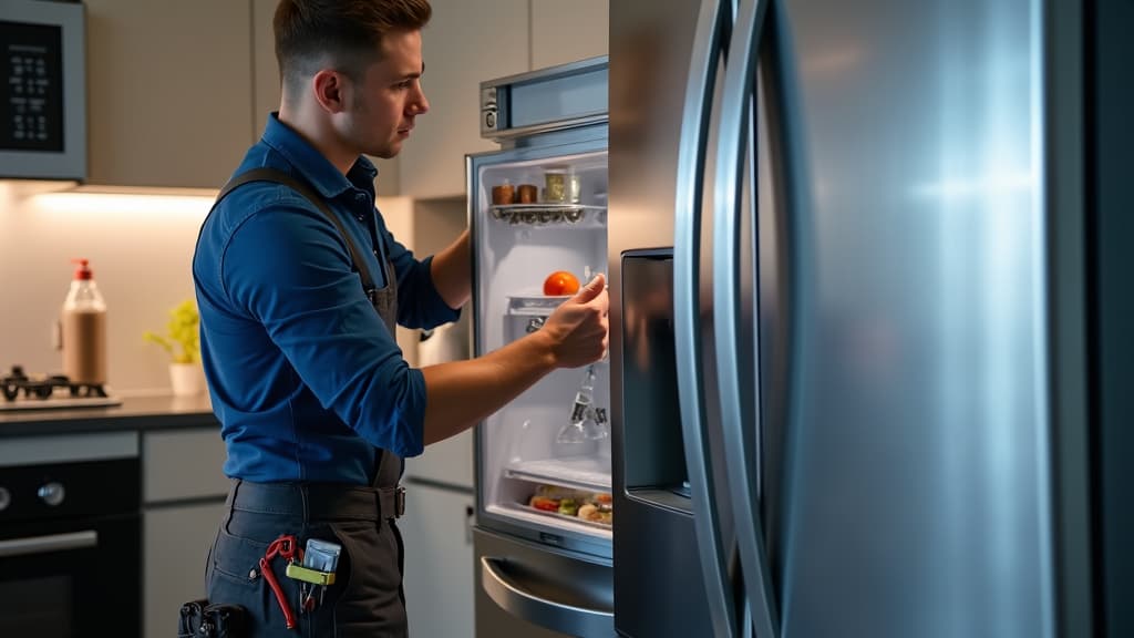 Overflowing refrigerator filled with groceries