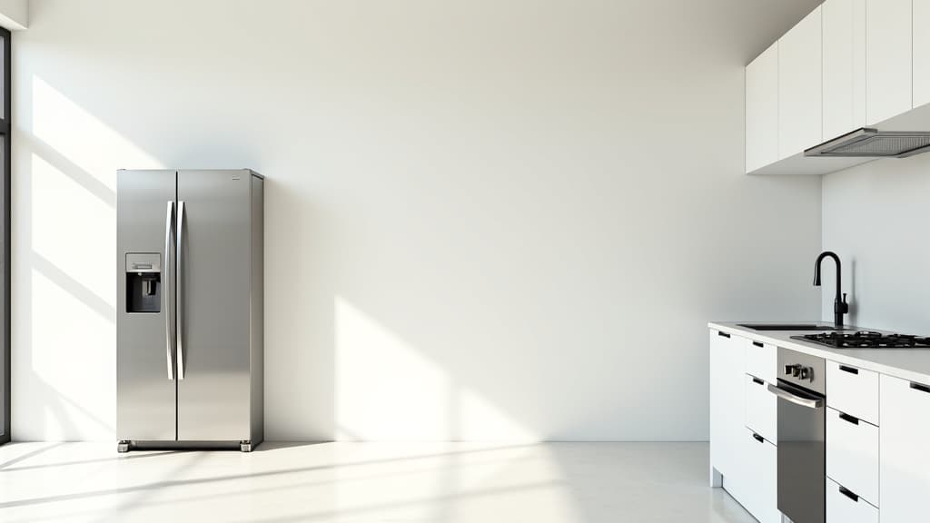 sacramento appliance repair technician fixing refrigerator in kitchen