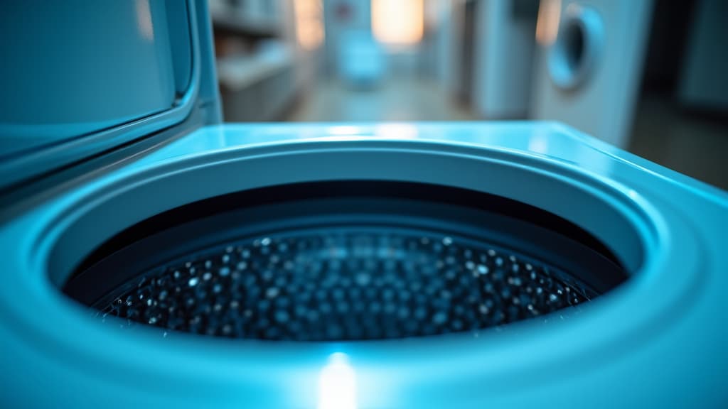 technician working on washing machine