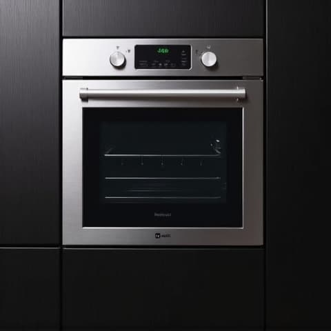 Built-in Oven Installation and Repair: A pristine, newly installed built-in oven, demonstrating the precise work involved in integrating appliances seamlessly into kitchen cabinetry, alongside a repair of a similar unit. This image shows the professional finish and complex process.