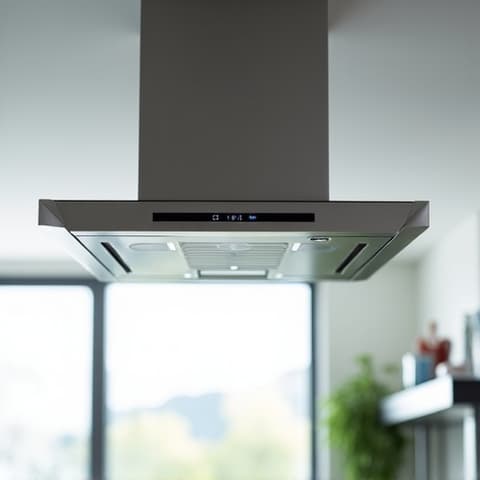 Servicing a ceiling-mounted range hood in a Carmichael home, focusing on efficient exhaust. Blower motor replacement for improved overhead ventilation.