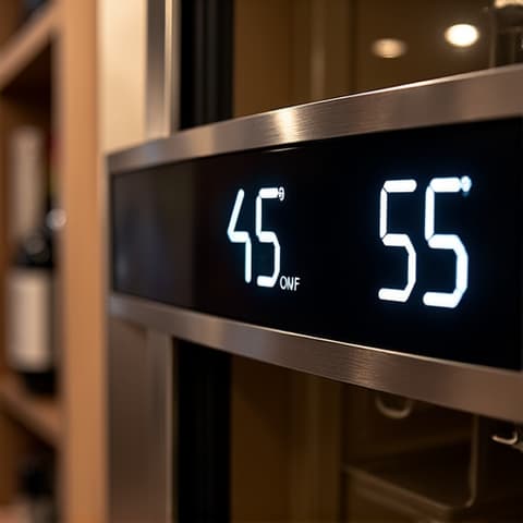 Performing diagnostics on a dual-zone wine cooler in Folsom. A professional technician is shown using specialized tools to diagnose an issue with a dual-zone wine cooler, emphasizing expertise in handling complex temperature control systems for various wine types.