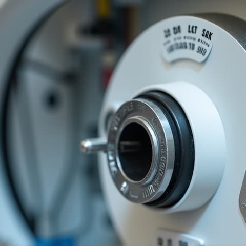 Servicing an electric dryer thermostat in Elk Grove, fixing overheating or underheating issues.