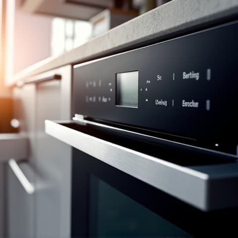 Thermador oven control panel repair near Palladio, Folsom. Expert technician fixing a high-end Thermador oven.