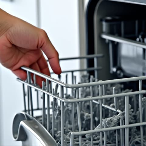 A friendly Sacramento technician with tools organized, ready to tackle any dishwasher repair challenge, demonstrating professionalism and efficiency. Professional dishwasher repair service.