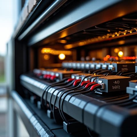 High-End Range Oven Repair: Intricate wiring repair on a high-end range oven, showcasing the complex electrical components and the meticulous work performed by technicians on luxury appliances for Sacramento homeowners.