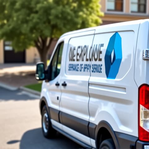 Our branded Local Appliances Repairs van parked outside a Sacramento home, ready to provide fast and reliable dishwasher service. Mobile dishwasher repair team.