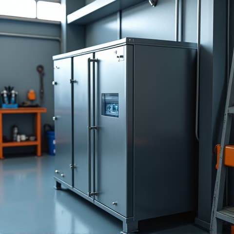 Detailed view of a refrigerator compressor undergoing repair, with tools and protective gear visible. This essential repair was conducted in Davis, CA, showcasing our ability to address critical cooling system issues.