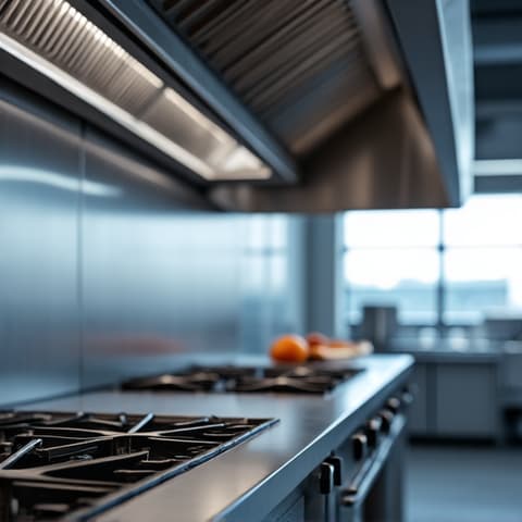 Commercial kitchen ventilation system repair in Roseville, ensuring proper air flow and safety protocols. Professional vent hood calibration for large-scale operations.