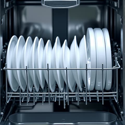 Sacramento appliance technician repairing a dishwasher leak with tools, focusing on drain hose near Arden Fair Mall. Expert dishwasher repair services in Sacramento