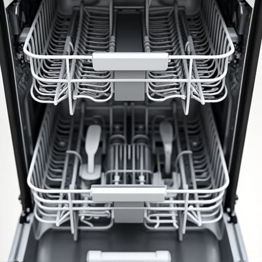 Technician diagnosing a KitchenAid dishwasher in a Folsom home, focusing on plumbing connections