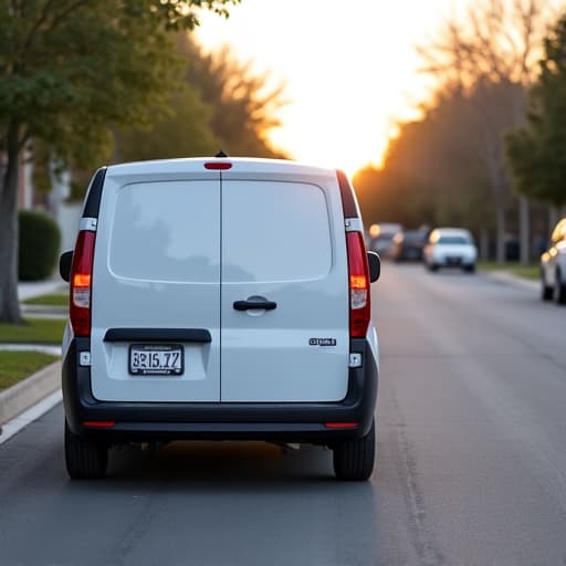 Local appliance service van parked in Arcade, CA near Town & Country Village