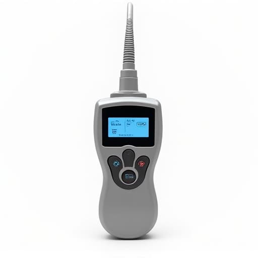 Refrigerator repair technician checking sealed system components with electronic leak detector in Sacramento