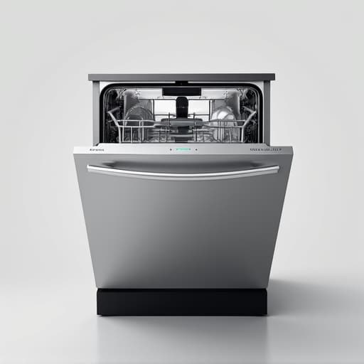 Rocklin appliance repair technician diagnosing dishwasher in modern kitchen