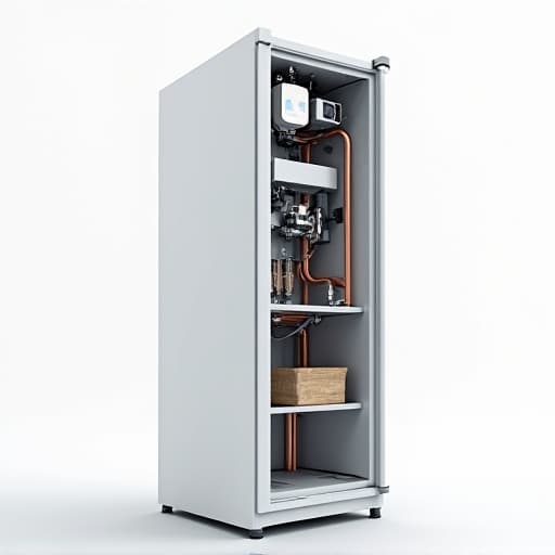 Technician repairing refrigerator sealed system with EPA 608 certification