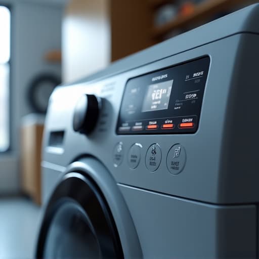 Folsom technician performing washer repair in laundry room local service