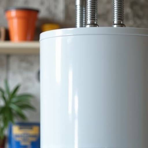 Emergency water heater repairman examining a water heater in Sacramento