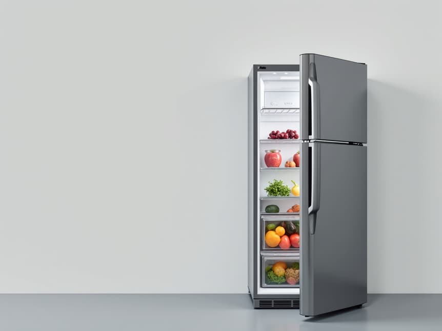 Arden-Arcade appliance repair technician fixing refrigerator in kitchen