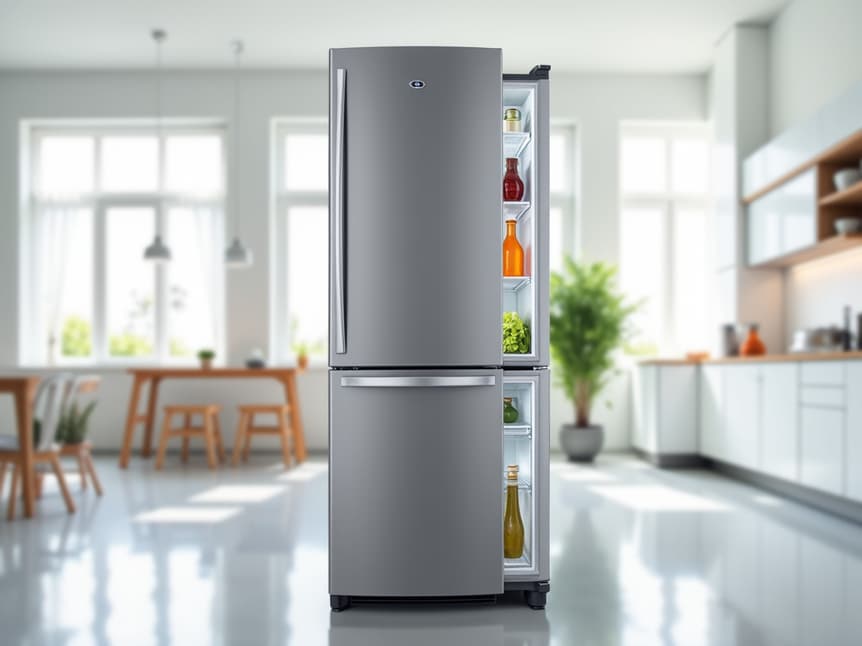 home kitchen with modern appliances