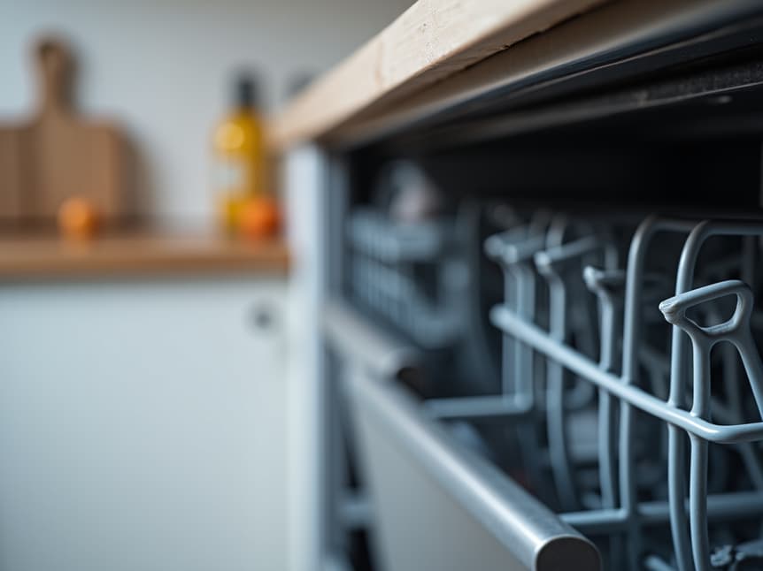 technician repairing dishwasher leak in Sacramento