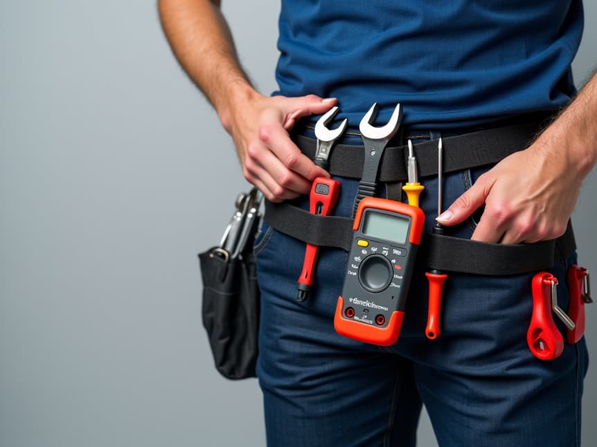 technician fixing refrigerator in meadow vista home
