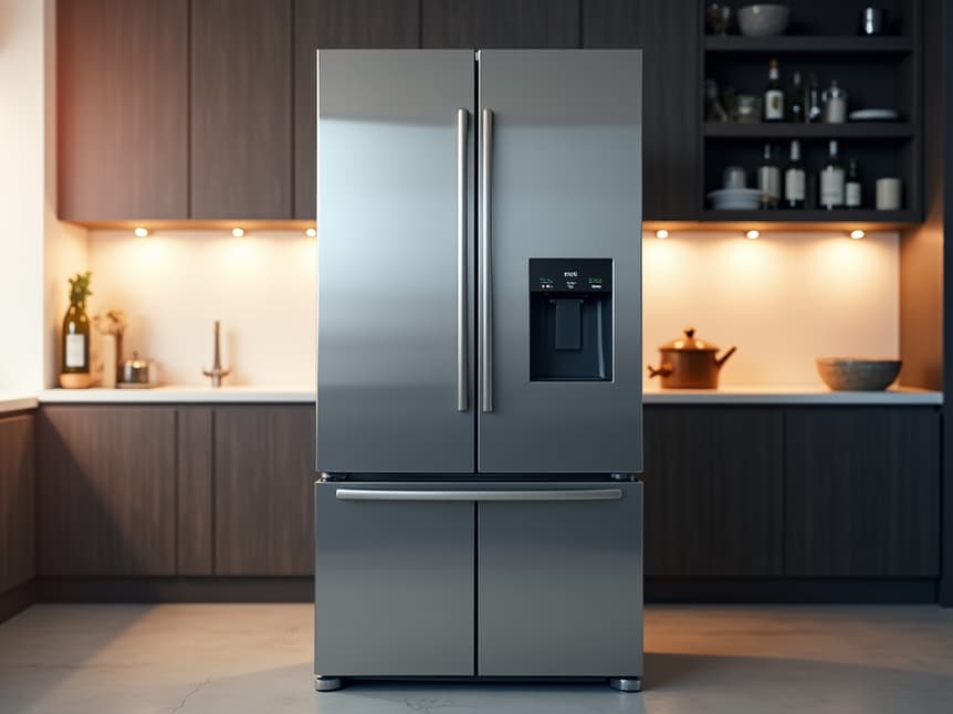 professional appliance technician repairing refrigerator in folsom ca