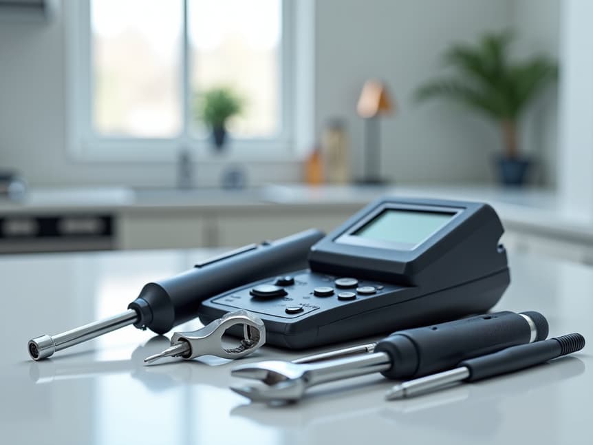 appliance repair technician fixing a dishwasher